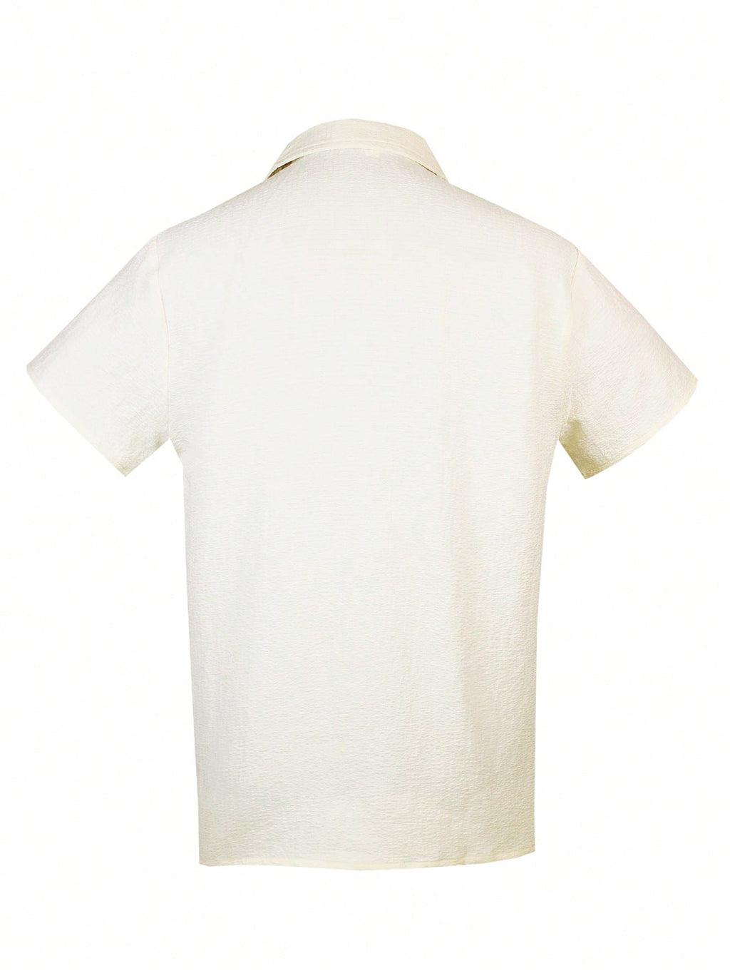 Men'S Slim Fit Cuban Collar Short Sleeve Guayabera Casual Shirt, Suitable for Weddings, Beaches, Summer