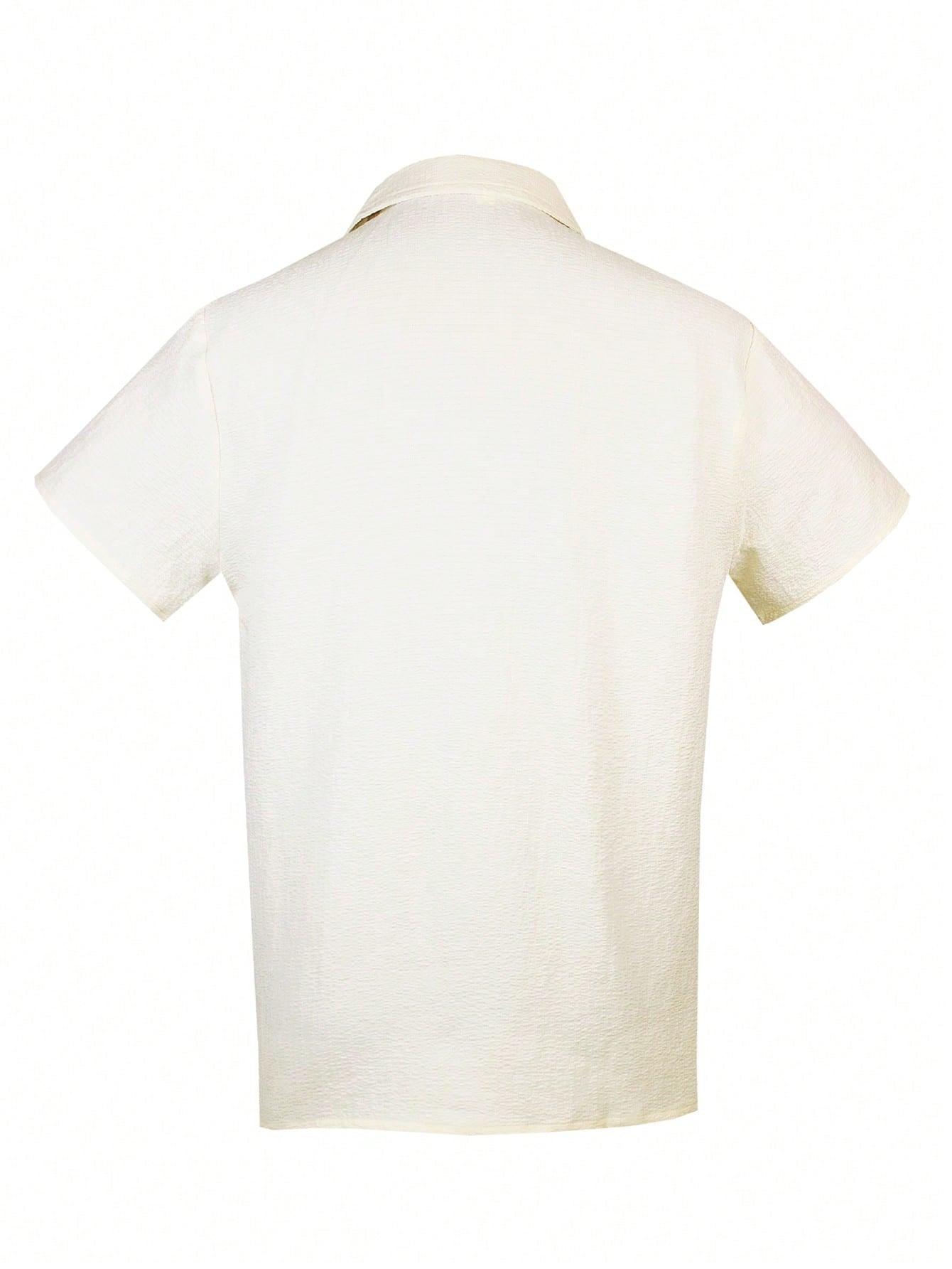 Men'S Slim Fit Cuban Collar Short Sleeve Guayabera Casual Shirt, Suitable for Weddings, Beaches, Summer