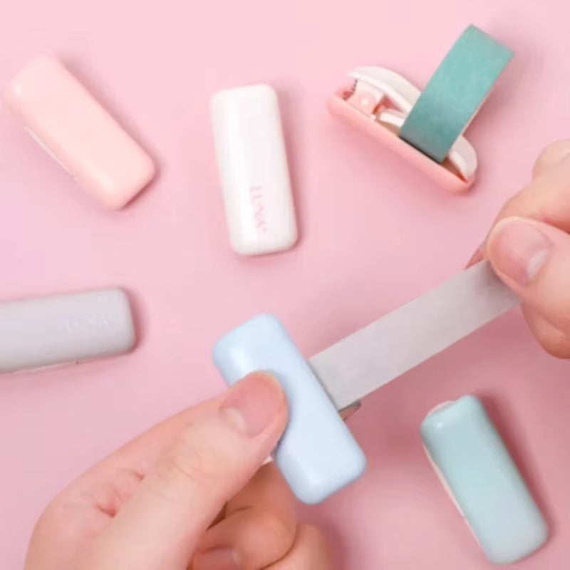 1Pc Washi Tape Cutter Mini Portable Candy Color Plastic Tape Cutter for Tape Organzier Arts DIY Crafts Scrapbooking Tools