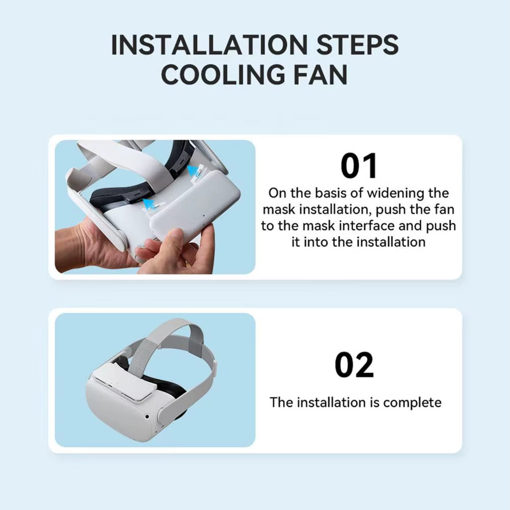 VR Ventilation Fan Strong Wind VR Radiator Fan Soft Anti-Frog Great VR Headset Air Circulation Radiator Facial Cover
