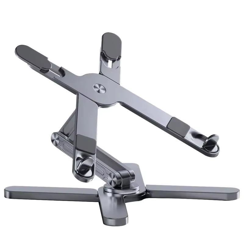 Foldable Laptop Stand 360 Rotation Notebook Table Aluminum Alloy Holder Portable Book Tablet Bracket with Heat Dissipation