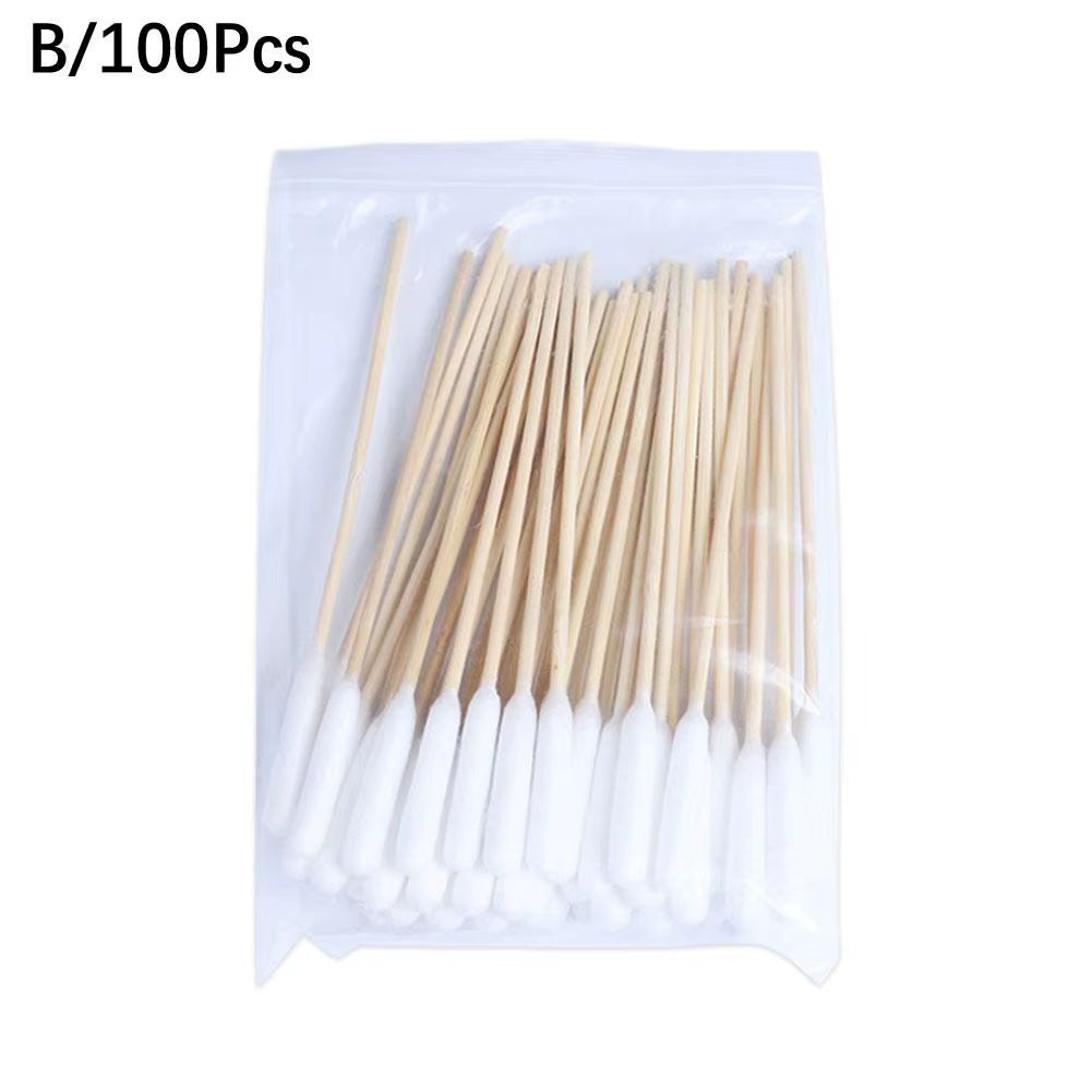 50/100Pcs Pet Ear Cleaner Cotton Buds Dog Ear Cleaner Cotton Swab Sticks Cotton Buds for Dog Cat Ear Wax Removal Pet Supplies