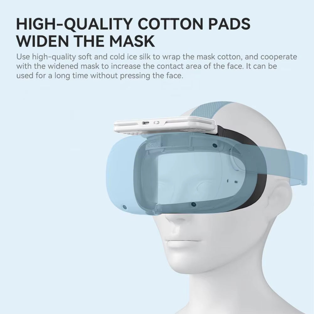 VR Ventilation Fan Strong Wind VR Radiator Fan Soft Anti-Frog Great VR Headset Air Circulation Radiator Facial Cover