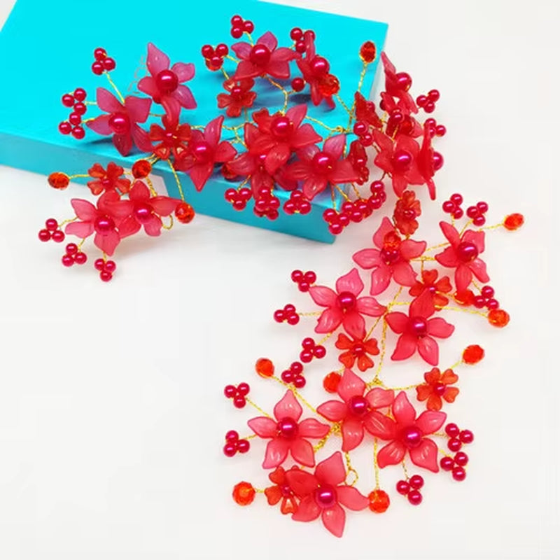 Women Headbands Imitation Pearl Hair Jewelry Bridal Hair Accessories Wedding Jewellery Handmade Hairpins Hair