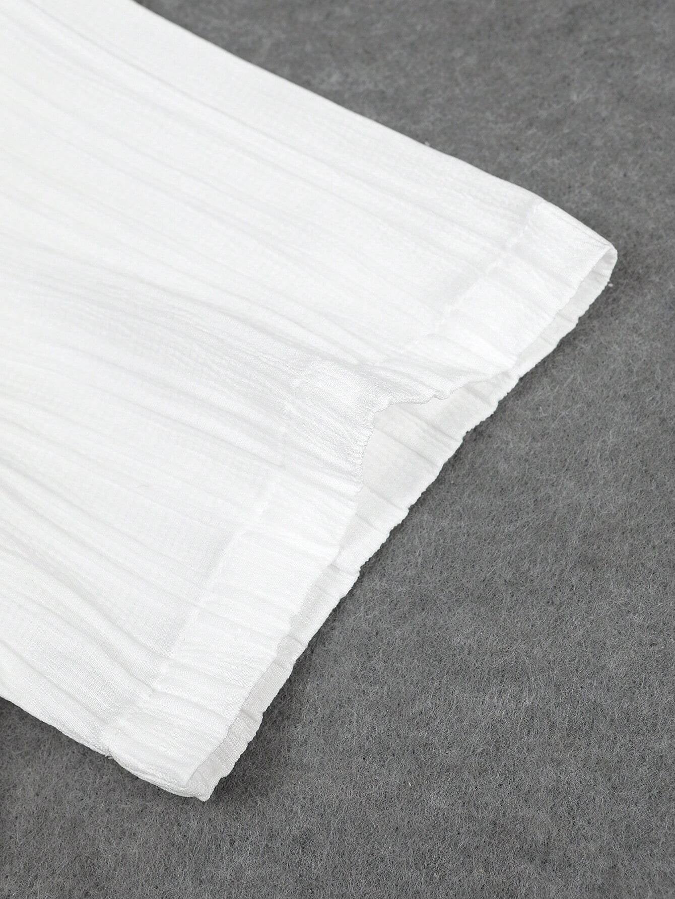 Manfinity Homme Men Solid Button up Shirt & Drawstring Waist Pants without Tee, Cozy Outfits