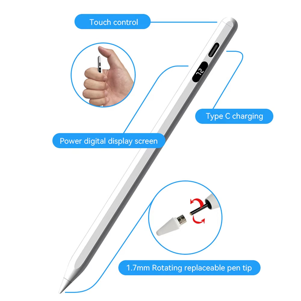 Stylus Pen with Digital Power Display for Huawei Lenovo Samsung Phone Xiaomi for Tablet Mobile Phone Touch Pen
