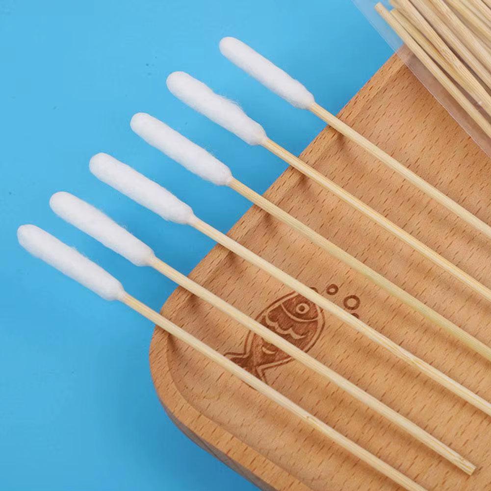 50/100Pcs Pet Ear Cleaner Cotton Buds Dog Ear Cleaner Cotton Swab Sticks Cotton Buds for Dog Cat Ear Wax Removal Pet Supplies