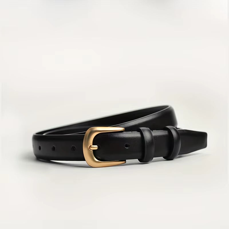 1 Piece Belt Ladies Fashion Simple Belt Decorative Black with Jeans Belt Suitable for Daily Wear and Use