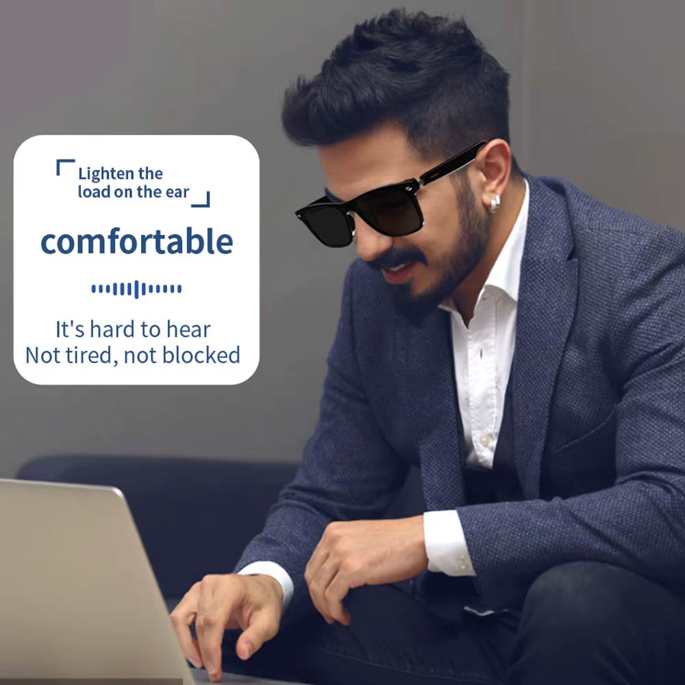 Smart Glasses Wireless Bluetooth Hands-Free Call Music Headphones with Microphone Motion Speaker Glasses Wireless Stereo