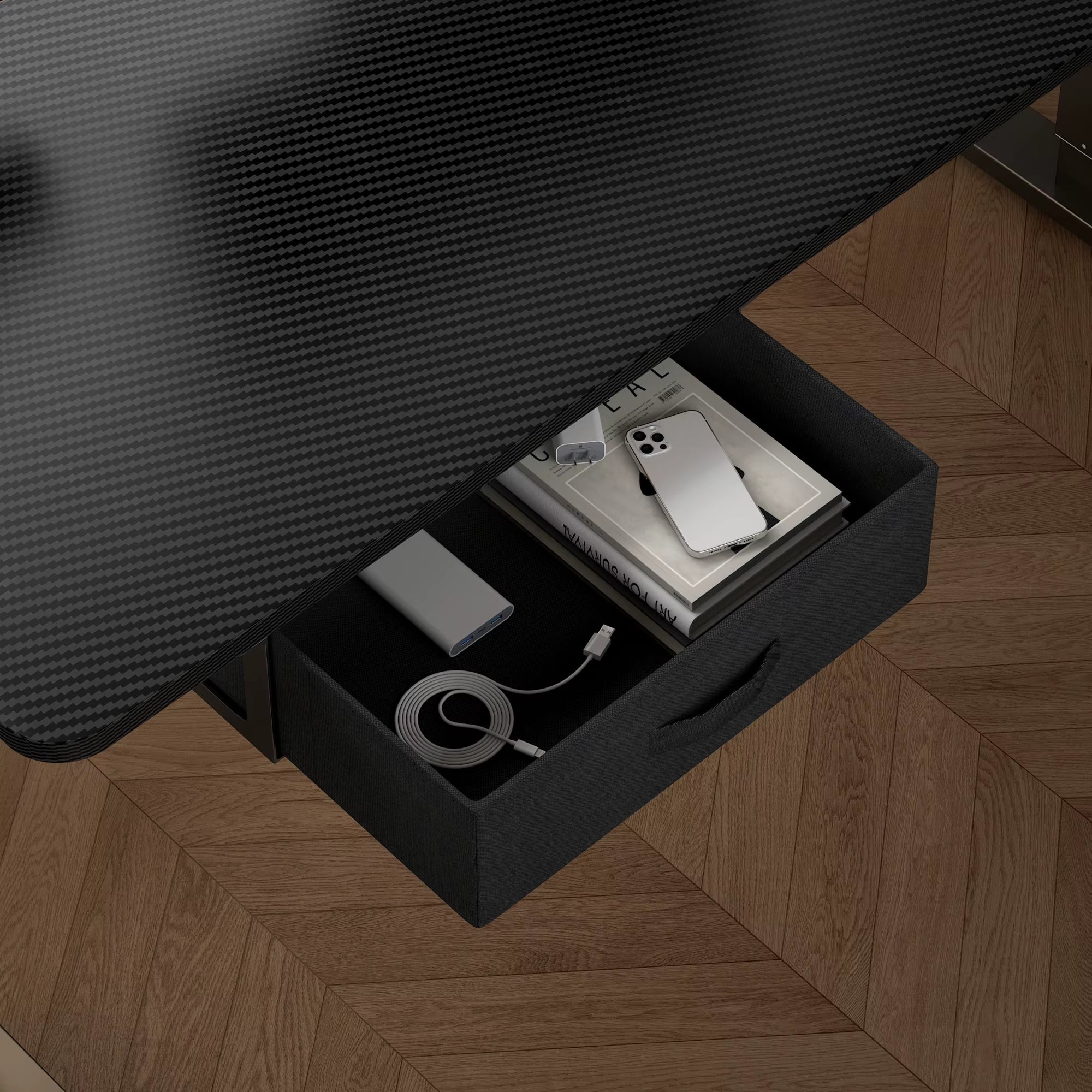 Electric Standing Desk Sit Stand Table Height Adjustable Electric Computer Desk USB Charging Port Drawer for Home Office-100Cm