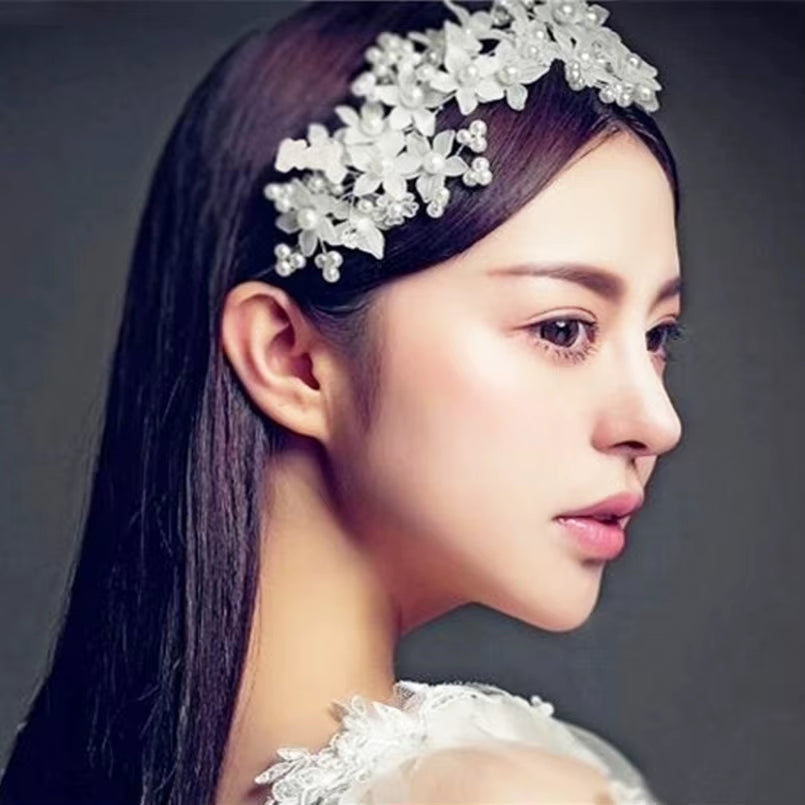 Women Headbands Imitation Pearl Hair Jewelry Bridal Hair Accessories Wedding Jewellery Handmade Hairpins Hair
