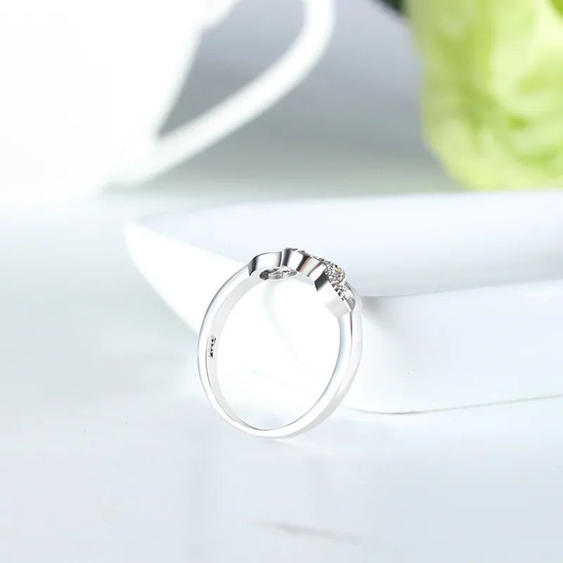 New Infinity Ring 925 Sterling Silver Eternity Ring Charms Best Friend Gift Endless Love Symbol Silver Rings for Women Jewelry