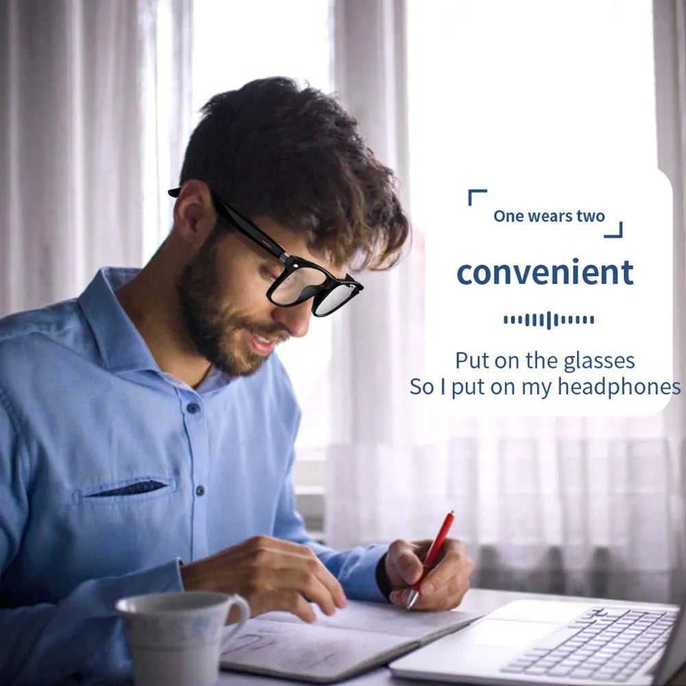 Smart Glasses Wireless Bluetooth Hands-Free Call Music Headphones with Microphone Motion Speaker Glasses Wireless Stereo