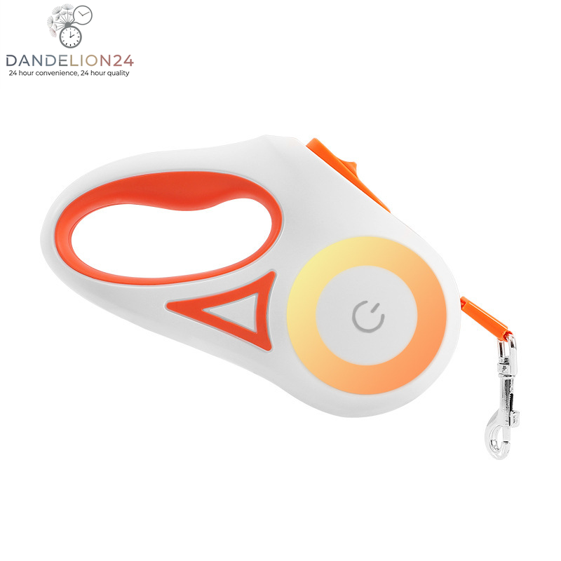 Dog Leash Retractable Leash and Dog Collar Spotlight Automatic Pet Dog Cat Traction Rope for Small Medium Dogs Pet Product