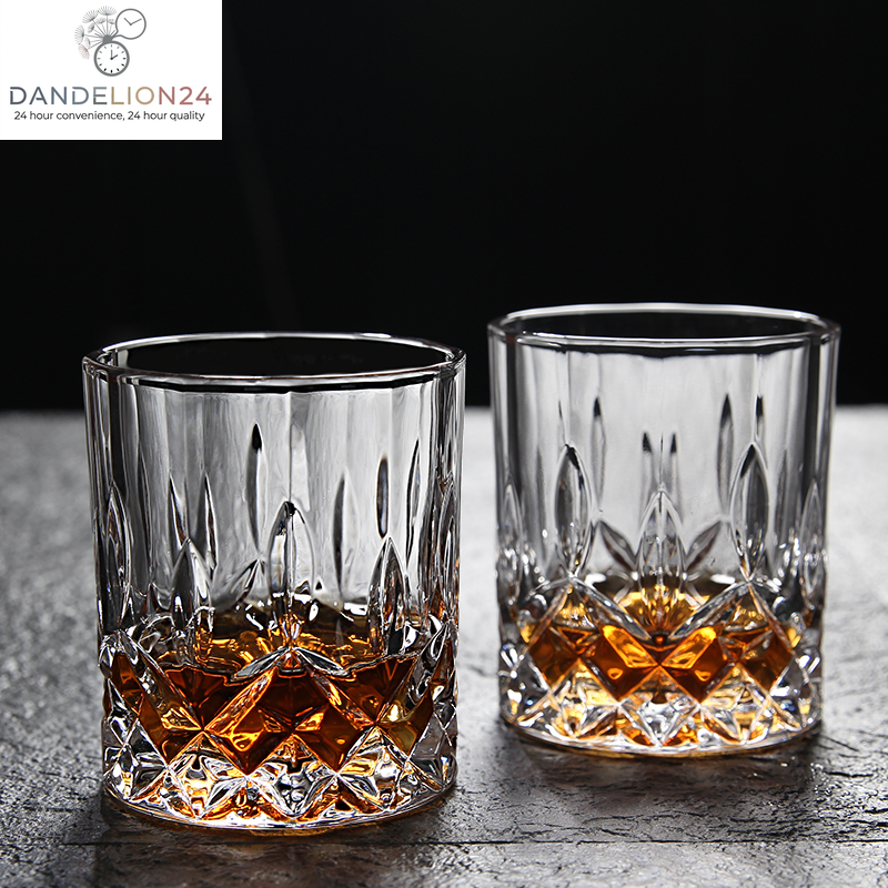 Lead-Free Crystal Glass Whiskey Glass Set 6Pcs Creative Red Wine Glass Decanter Bottle