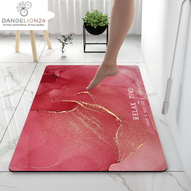 Home Gadget Anti-Slip Mat Super Absorbent Bathroom Floor Mat Diatom Mud Suitable for Kitchen Toilet