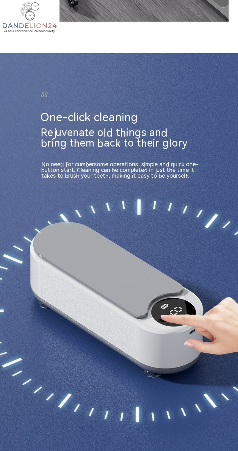 Glasses Washing Machine Ultrasonic Display Household Portable Small Automatic Cleaning Device