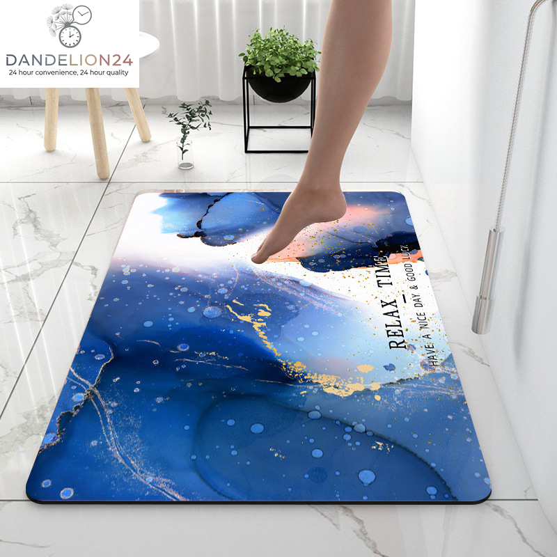 Home Gadget Anti-Slip Mat Super Absorbent Bathroom Floor Mat Diatom Mud Suitable for Kitchen Toilet