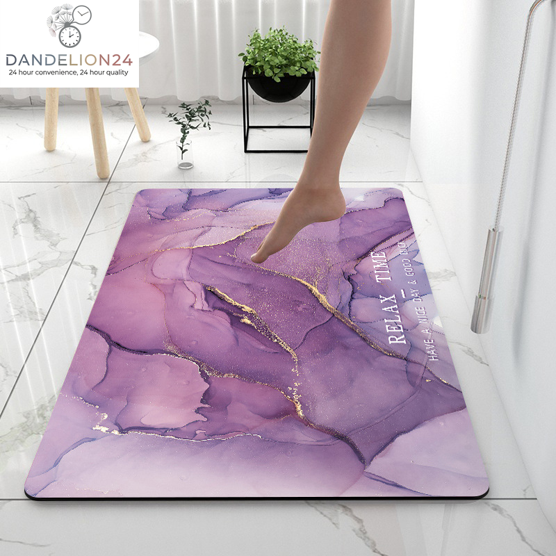 Home Gadget Anti-Slip Mat Super Absorbent Bathroom Floor Mat Diatom Mud Suitable for Kitchen Toilet