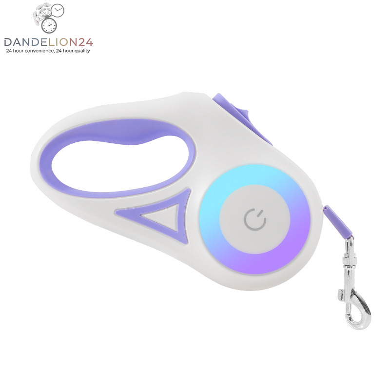 Dog Leash Retractable Leash and Dog Collar Spotlight Automatic Pet Dog Cat Traction Rope for Small Medium Dogs Pet Product
