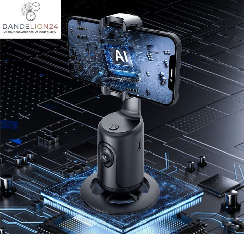 360 Auto Face Tracking Gimbal AI Smart Gimbal Face Tracking Auto Phone Holder for Smartphone Video Vlog Live Stabilizer Tripod