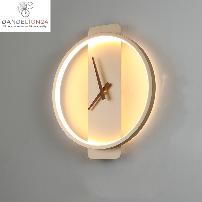 Nordic Wall Lamp Bedroom Bedside Lamp Clock Modeling Lamp
