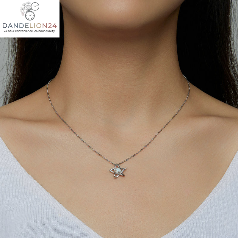 Openwork Pentagram Niche Collarbone Chain Jewellery