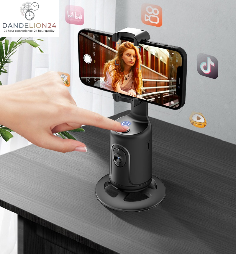 360 Auto Face Tracking Gimbal AI Smart Gimbal Face Tracking Auto Phone Holder for Smartphone Video Vlog Live Stabilizer Tripod