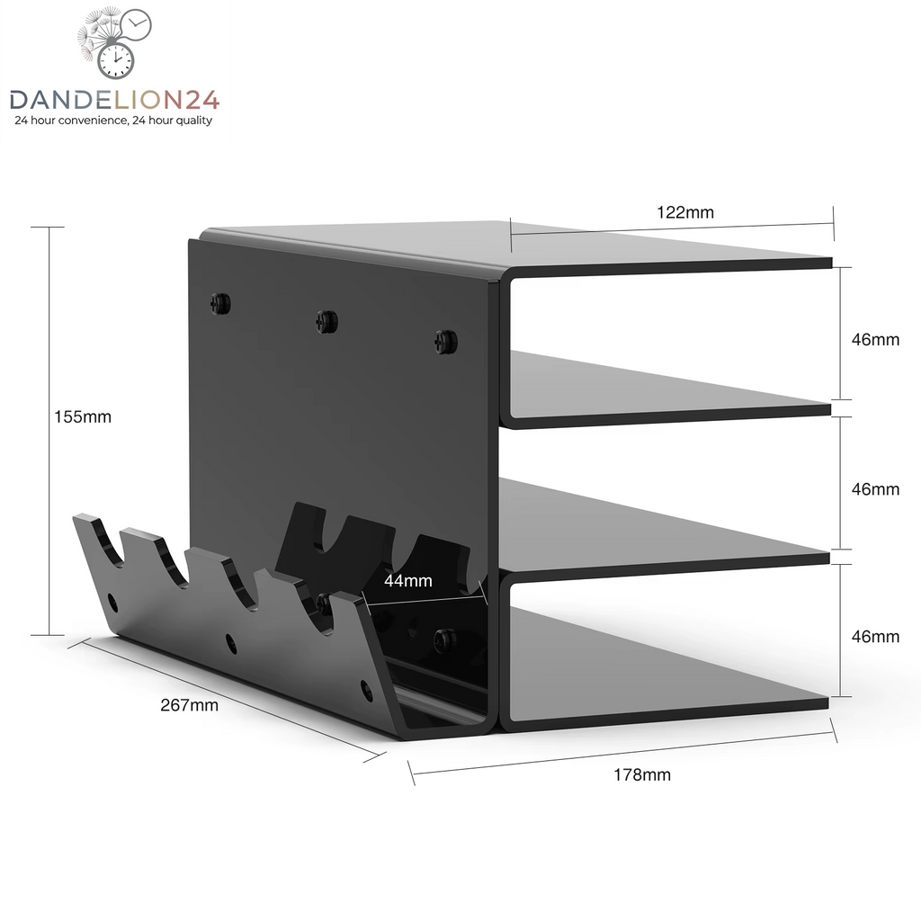 Acrylic Keyboard Plate Display Stand 3 Tiers Mechanical Keyboard Storage Ergonomic Transparent Holder for Mouse Storage Rack