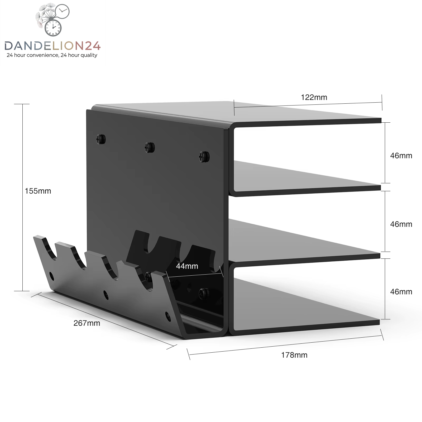 Acrylic Keyboard Plate Display Stand 3 Tiers Mechanical Keyboard Storage Ergonomic Transparent Holder for Mouse Storage Rack