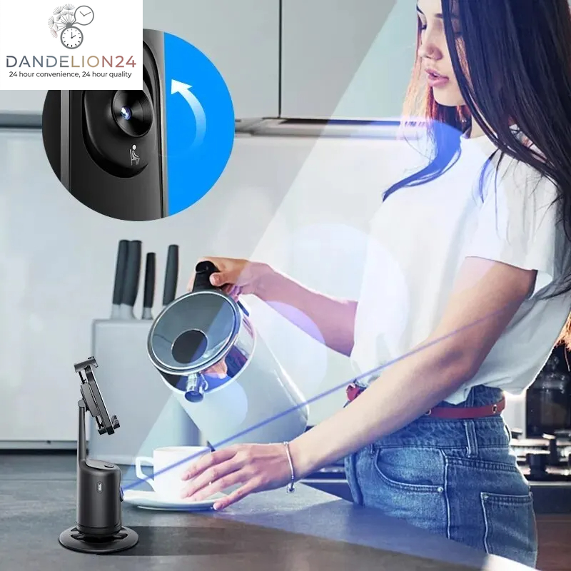 360 Auto Face Tracking Gimbal AI Smart Gimbal Face Tracking Auto Phone Holder for Smartphone Video Vlog Live Stabilizer Tripod