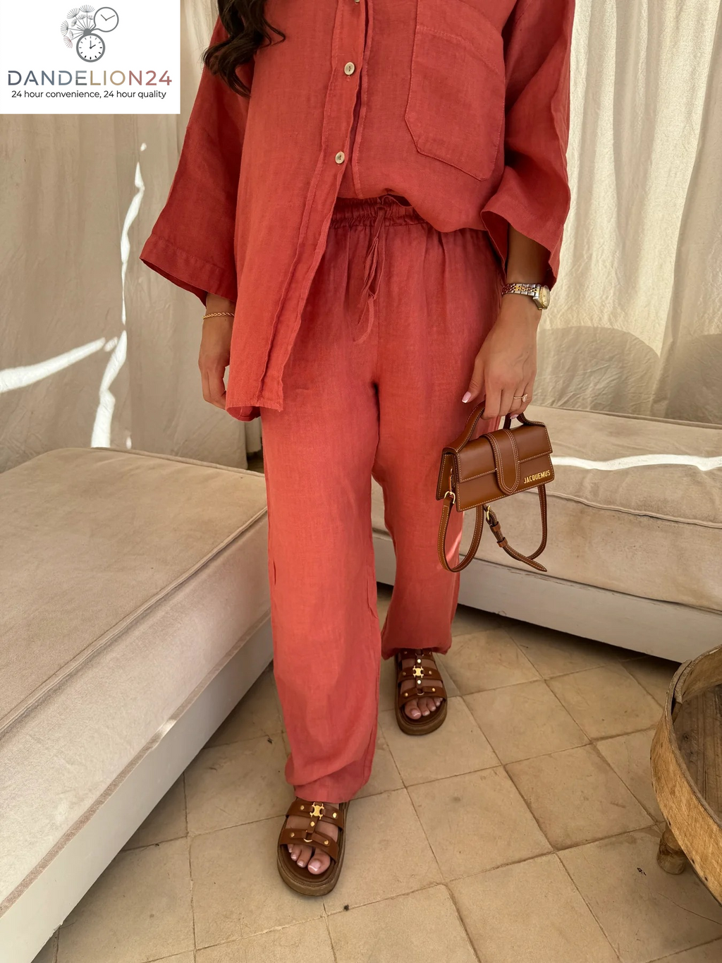 Casual Polyester Pocket Shirt Pants Suitable for Women'S Wide Leg Pants, Long Sleeved Shirt Set, Women'S Loose High Street Two-Piece Set