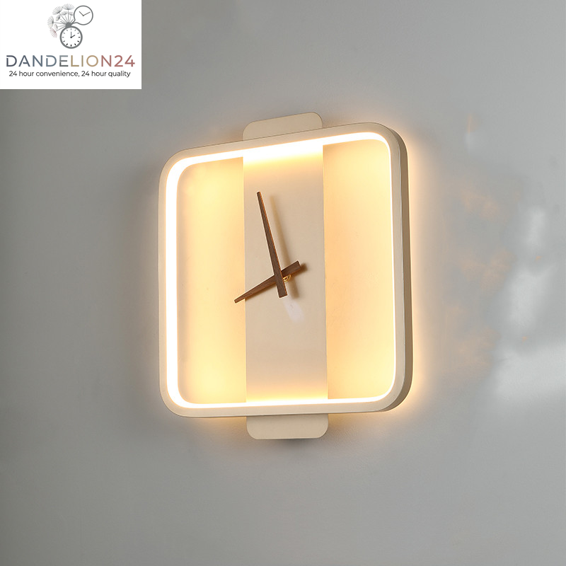 Nordic Wall Lamp Bedroom Bedside Lamp Clock Modeling Lamp