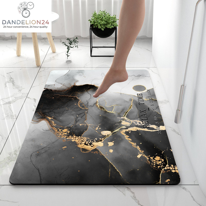 Home Gadget Anti-Slip Mat Super Absorbent Bathroom Floor Mat Diatom Mud Suitable for Kitchen Toilet