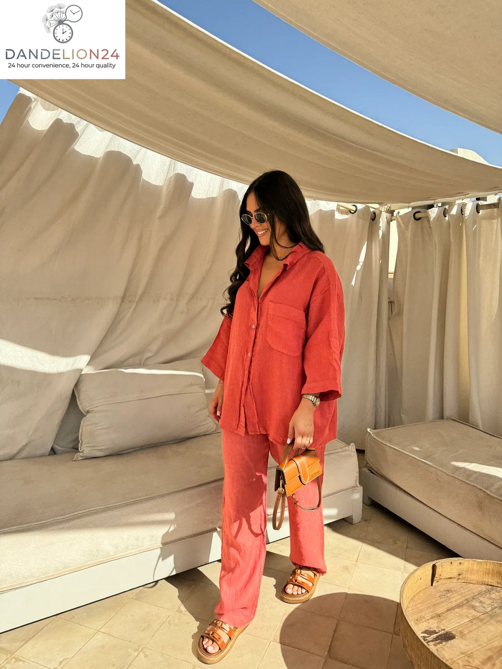 Casual Polyester Pocket Shirt Pants Suitable for Women'S Wide Leg Pants, Long Sleeved Shirt Set, Women'S Loose High Street Two-Piece Set