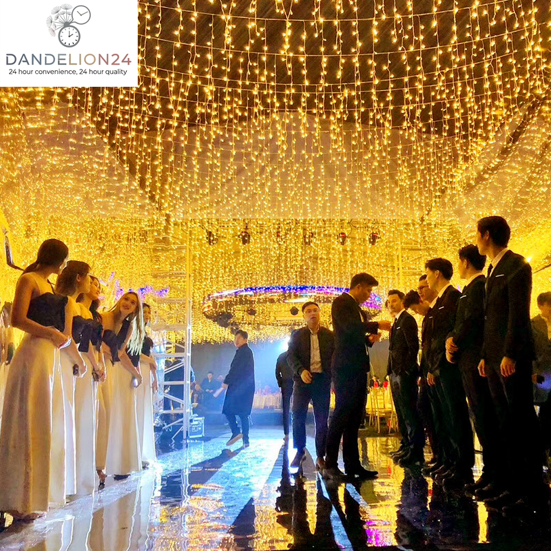 LED Curtain Lights Icicle Waterfall Lights Decorative String Lights