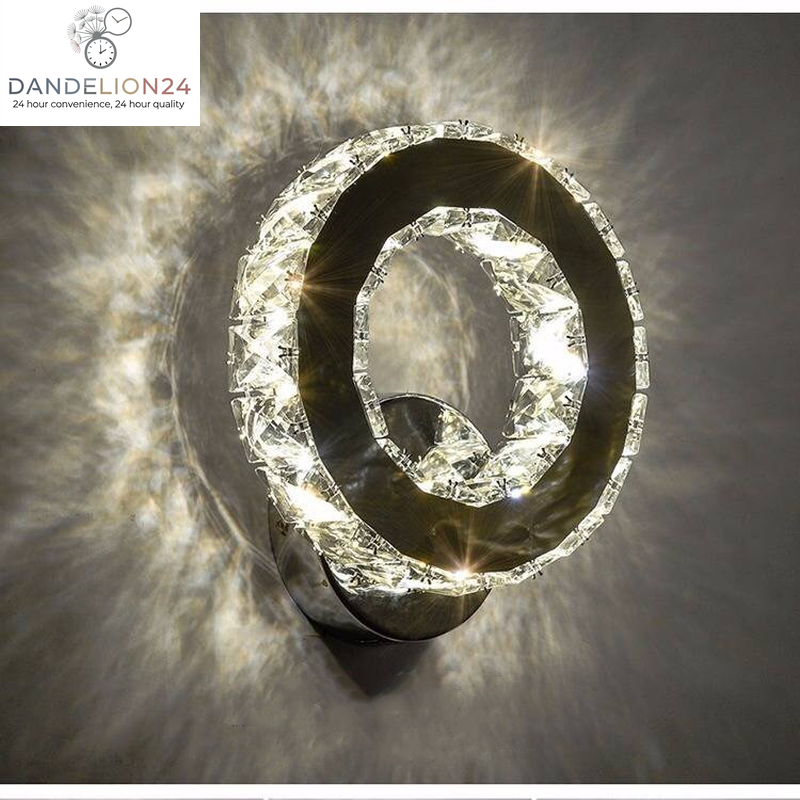 Crystal Wall Lamp Simple Led Living Room Background Wall Lamp Bedroom Bedside Lamp Corridor Wall Lamp