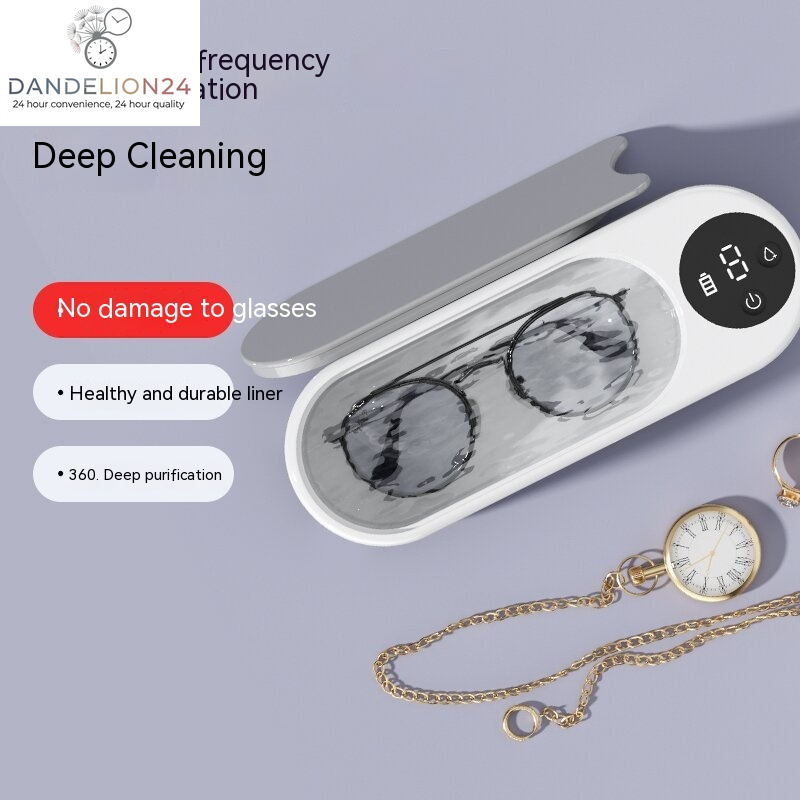 Glasses Washing Machine Ultrasonic Display Household Portable Small Automatic Cleaning Device