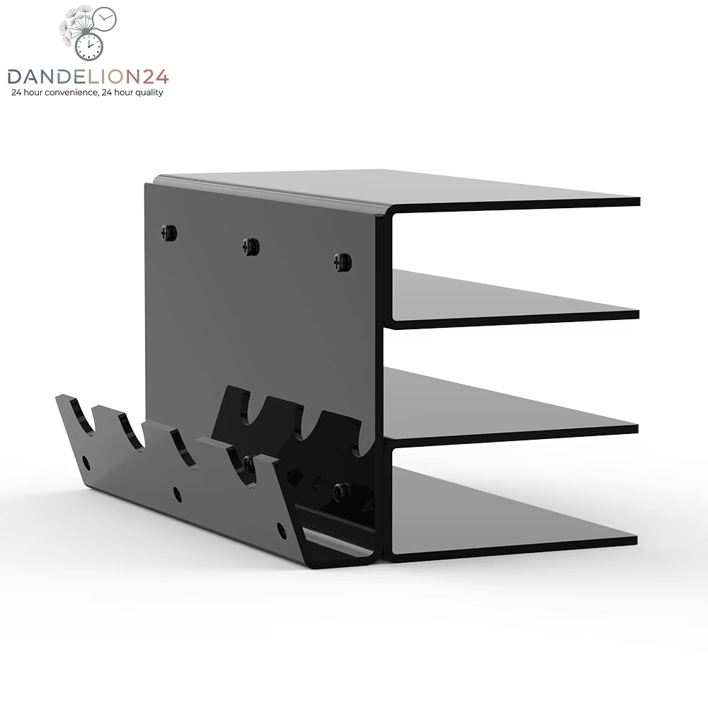 Acrylic Keyboard Plate Display Stand 3 Tiers Mechanical Keyboard Storage Ergonomic Transparent Holder for Mouse Storage Rack